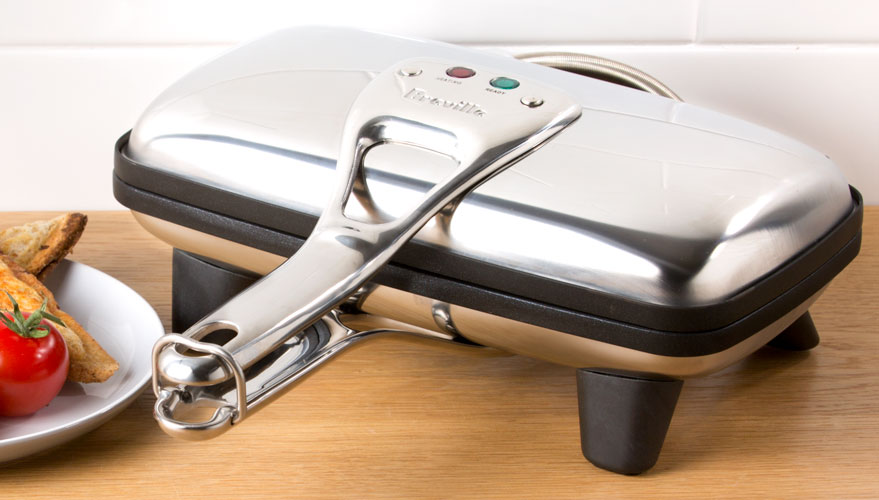 Sandwich press with adjustable top plate