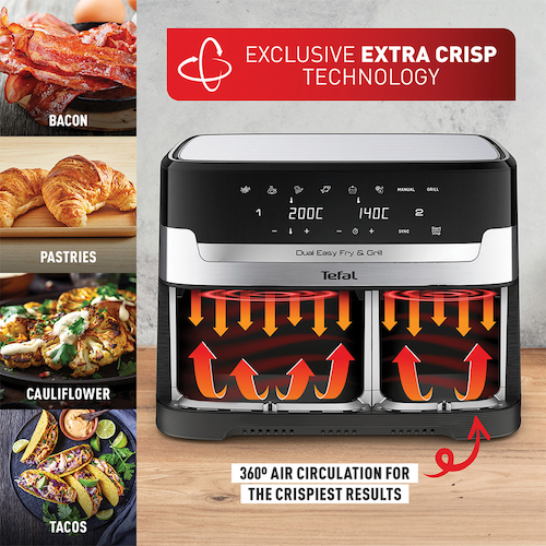 Tefal Dual Easy Fry & Grill XXL Air Fryer