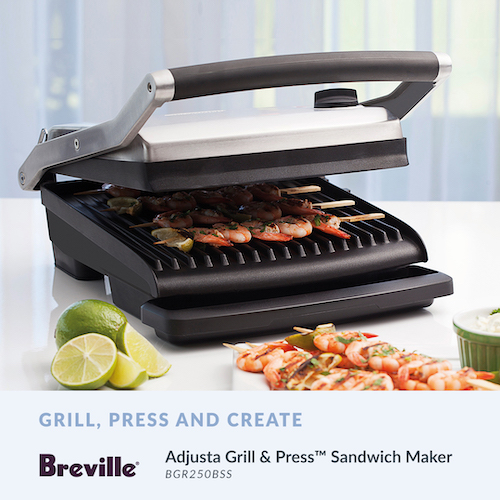 Breville’s The Adjusta Grill™ & Press - (BGR250BSS)
