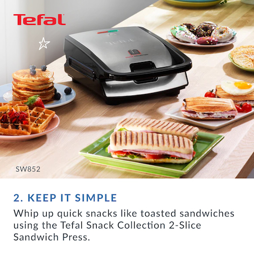 Tefal’s Snack Collection 2-Slice Sandwich Press