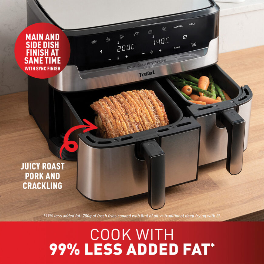 Tefal’s Dual Easy Fry & Grill XXL Air Fryer