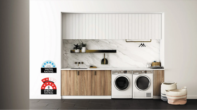 Energy and water rating labels on Appliances