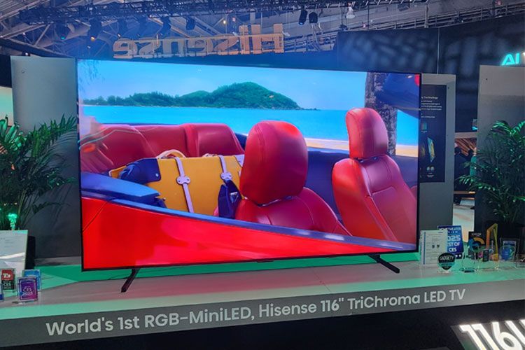Hisense’s World First 116” TriChroma LED TV