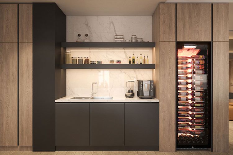 bar fridge or wine cabinet